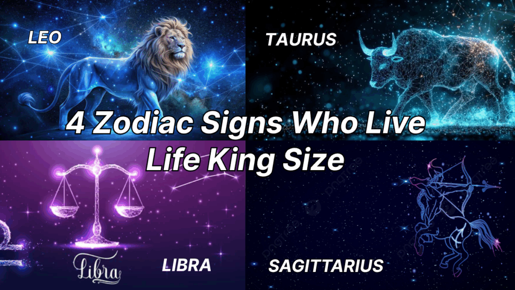 4 Zodiac Signs Who Live Life King Size