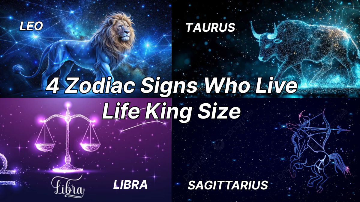 4 Zodiac Signs Who Live Life King Size